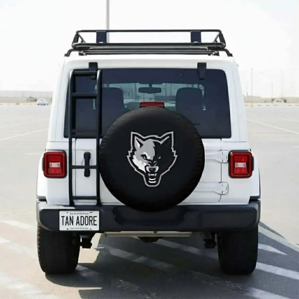 Wolf Designed Spare Wheel Tire Cover